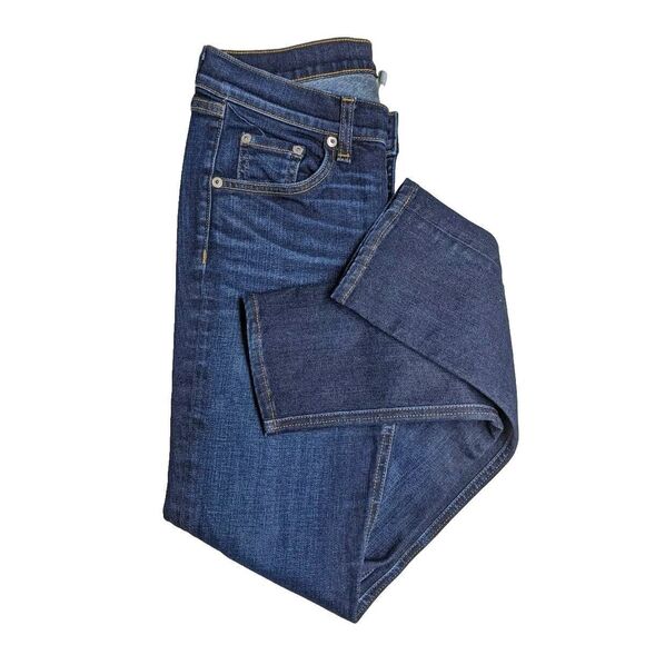 Rag & Bone Jeans Women Size 27 Skinny Blue Denim Whiskers Kensington - Picture 5 of 9